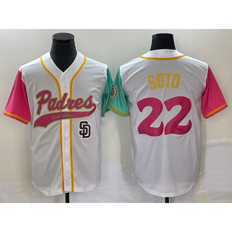 San Diego Padres #22 Juan Soto White Fedasgoge NEW 2023 City Connect Cool Base Stitched Jersey
