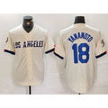 Los Angeles Dodgers #18 Yoshinobu Yamamoto Cream Fedasgoge 2024 City Connect Limited Stitched Jersey