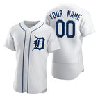 Custom Detroit Tigers White Fedasgoge 2020 Stitched Flex Base Jersey