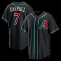 Arizona Diamondbacks #7 Corbin Carroll Black Fedasgoge Alternate Replica Jersey