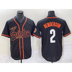 Baltimore Orioles #2 Gunnar Henderson Black Fedasgoge Cool Base Stitched Jersey