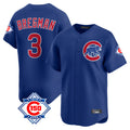 Chicago Cubs #3 Alex Bregman Player Royal Fedasgoge 150th Anniversary Limited Home Stitched Jerseys