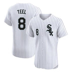 Chicago White Sox #8 Kyle Teel Player White Fedasgoge Stripe Limited Elite Home Stitched Jerseys