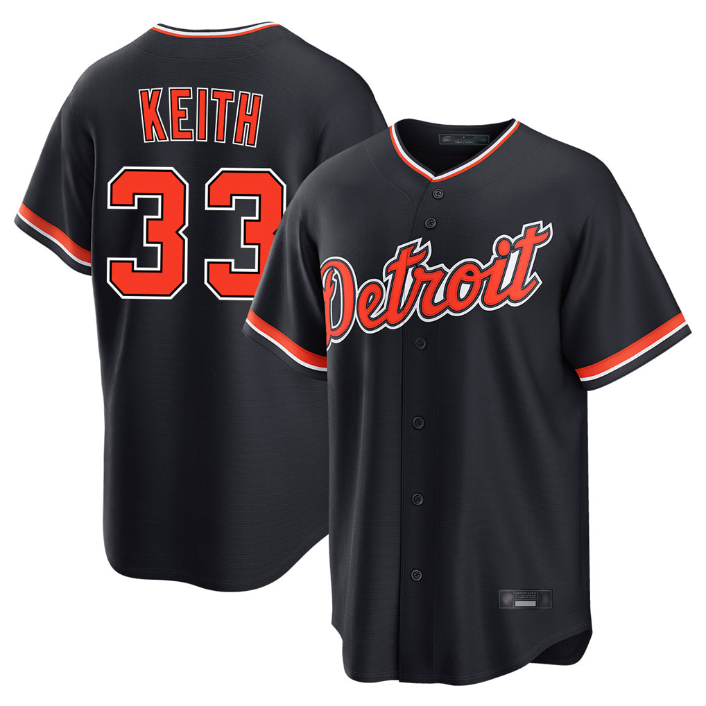 Detroit Tigers #33 Colt Keith Player Navy Fedasgoge Home Game Stitched Jerseys