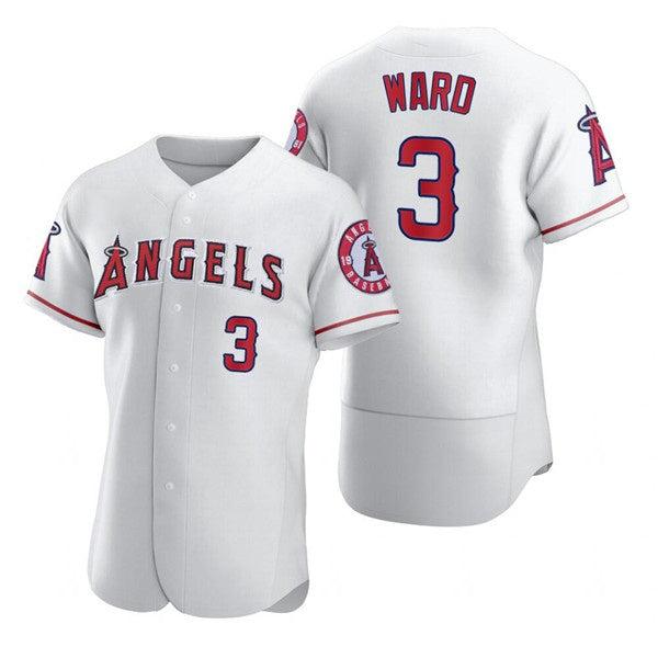 Los Angeles Angels #3 Waylor Ward White Fedasgoge Flex Base Stitched Jersey