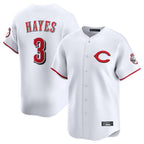 Cincinnati Reds #3 Ke'Bryan Hayes Player White Fedasgoge Limited Home Stitched Jerseys