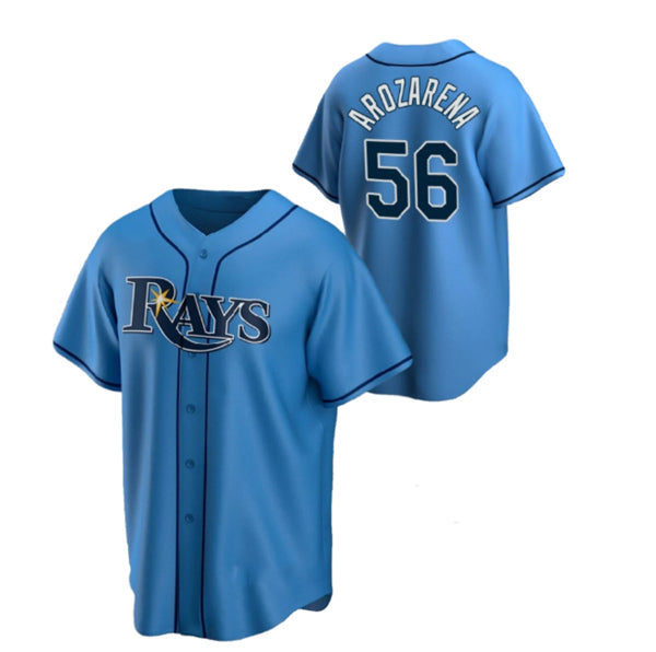 Tampa Bay Rays #56 Randy Arozarena Blue Fedasgoge Cool Base Stitched Jersey