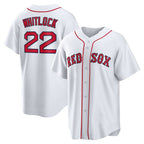 Boston Red Sox #22 Garrett Whitlock White Fedasgoge Home Replica Jersey