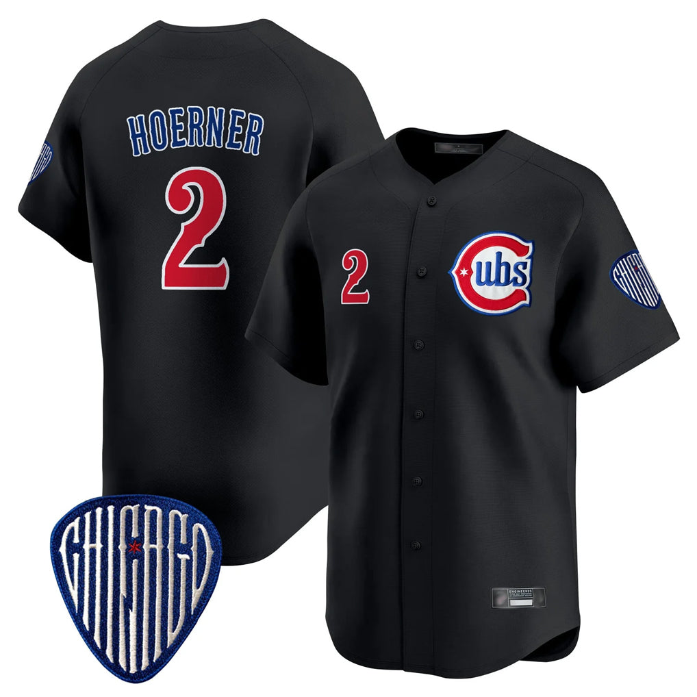 Chicago Cubs #2 Nico Hoerner Player Black Fedasgoge Vapor Premier Limited Home Stitched Jerseys