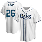 Tampa Bay Rays #26 Ji-Man Choi Replica White Fedasgoge Home Jersey