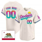 Custom Los Angeles Dodgers 2024 Los Angeles City Style Vapor Premier Limited Jersey ¨C Cream Fedasgoge