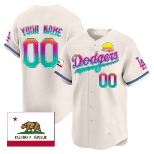 Custom Los Angeles Dodgers 2024 Los Angeles City Style Vapor Premier Limited Jersey ¨C Cream Fedasgoge