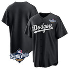 Los Angeles Dodgers Blank Player Black Fedasgoge Pitch Fashion World Series T-shirt Stitched Jerseys