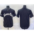 Kansas City Royals Blank Black Fedasgoge 'Gothic Crown Edition' Vapor Premier Limited Stitched Jersey