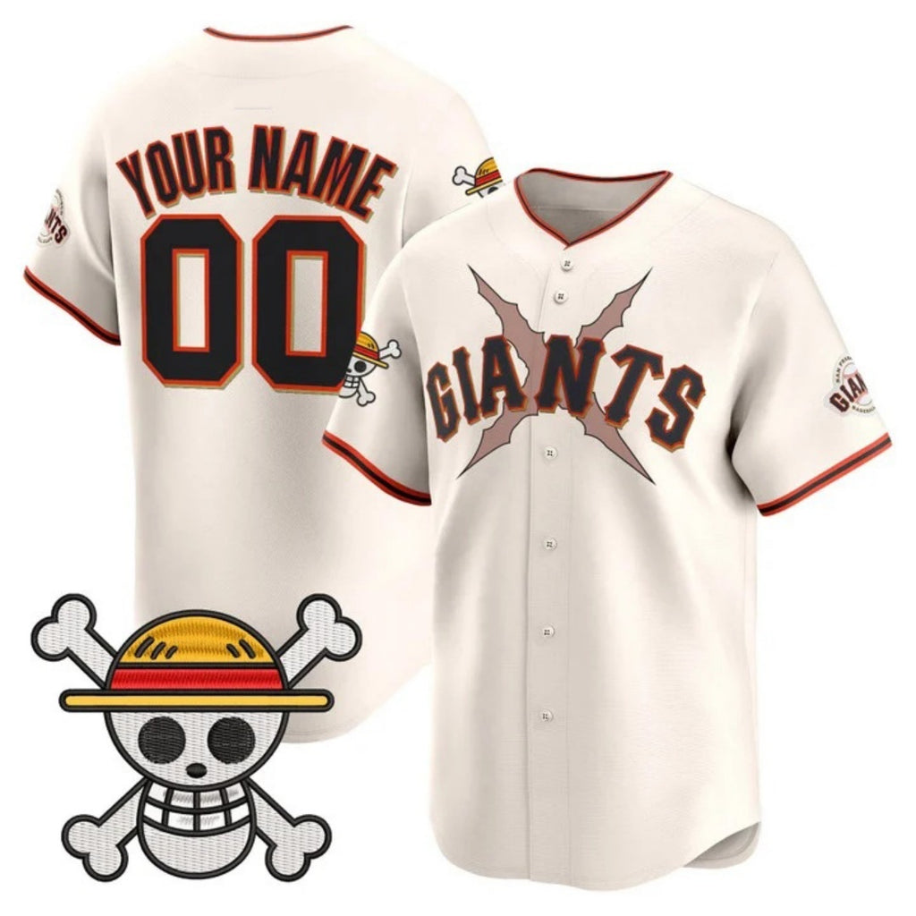 Custom San Francisco Giants x One Piece Cream Fedasgoge Vapor Premier Limited Jersey - Stitched
