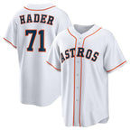 Houston Astros #71 Josh Hader White Fedasgoge Cool Base Stitched Jersey