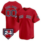 Custom Boston Red Sox 2024 Spring Training Patch Vapor Premier Limited Jersey ¨C Red Fedasgoge