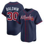 Atlanta Braves #30 Drake Baldwin Player Navy Fedasgoge Limited Home Game Stitched Jerseys