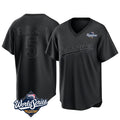 Los Angeles Dodgers #5 Freddie Freeman Player Black Fedasgoge World Series Pitch Fashion T-shirt Stitched Jerseys