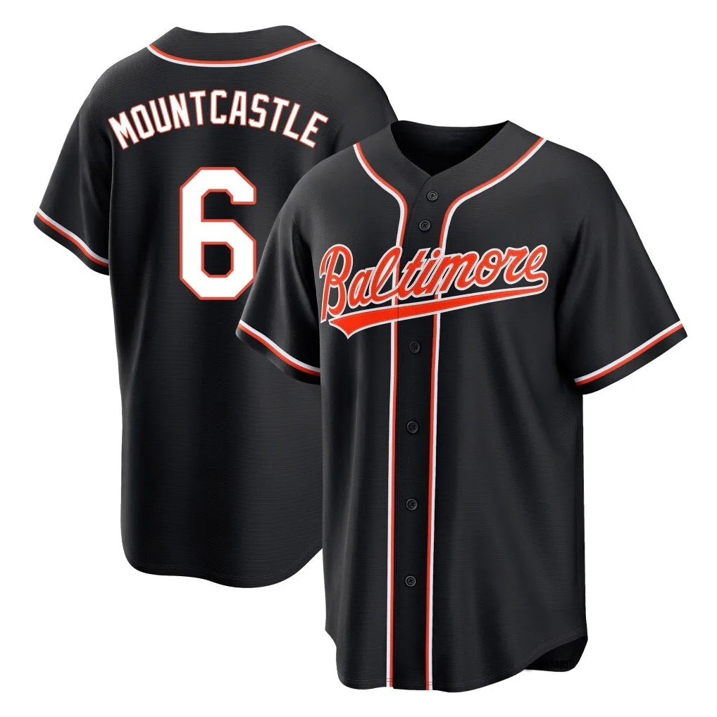 Baltimore Orioles #6 Ryan Mountcastle Player Black Fedasgoge Out Home Game Stitched Jerseys