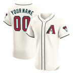 Custom Arizona Diamondbacks 2024 Flex Base Jersey ¨C Cream Fedasgoge
