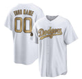 Custom Los Angeles Dodgers Active Player White Fedasgoge 2022 All-Star Cool Base Stitched Jersey
