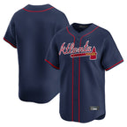 Atlanta Braves Navy Fedasgoge Limited Home Game Blank Player Stitched Jerseys