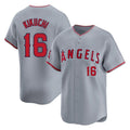 Los Angeles Angels #16 Yusei Kikuchi Player Gray Fedasgoge Home Limited Stitched Jerseys