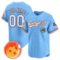 Custom Texas Rangers x Dragon Ball Blue Fedasgoge Vapor Premier Limited Jersey - All Stitched