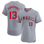 Los Angeles Angels #13 Drew Pomeranz Player Gray Fedasgoge Home Limited Elite Stitched Jerseys