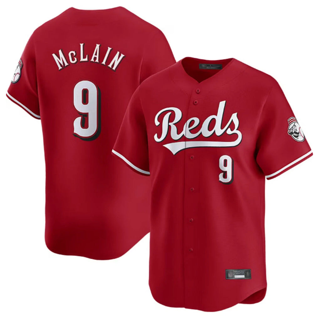 Cincinnati Reds #9 Matt McLain Player Red Fedasgoge Home Limited Stitched Jerseys