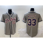 Detroit Tigers #33 Colt Keith Gray Fedasgoge Cool Base Stitched Jersey
