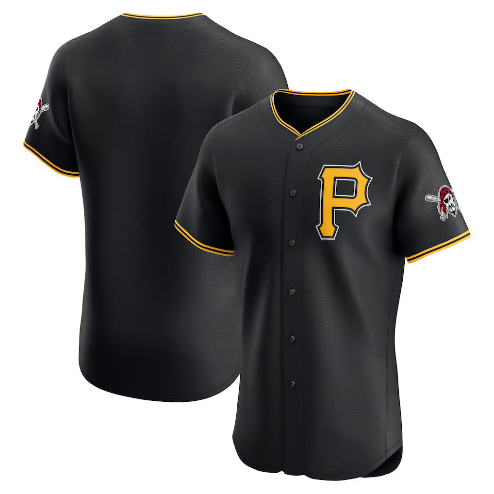 Pittsburgh Pirates Black Fedasgoge Alternate Vapor Premier Elite Patch Jersey