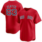 Boston Red Sox #63 Justin Slaten Red Fedasgoge 2025 Alternate Limited Stitched Jersey