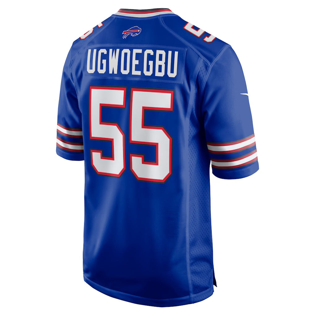 B.Bills #55 David Ugwoegbu Royal Fedasgoge Game Jersey