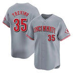 Cincinnati Reds #35 Jose Trevino Player Gray Fedasgoge Home Limited Stitched Jerseys