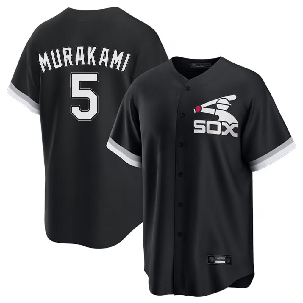 Chicago White Sox #5 Munetaka Murakami Player Black Fedasgoge Spring Training Game Stitched Jerseys