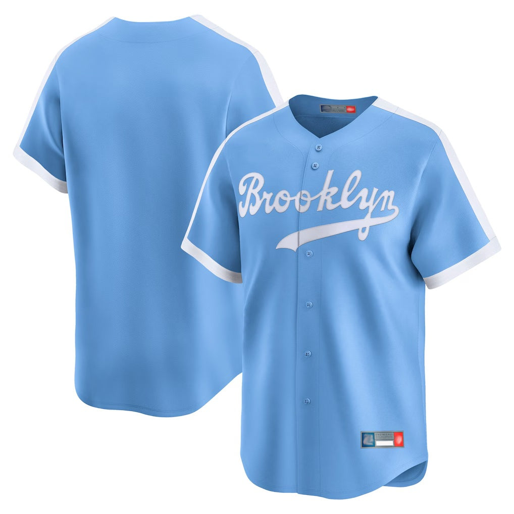 Los Angeles Dodgers Blank Player Light Blue Fedasgoge Cooperstown Collection Limited Stitched Jerseys