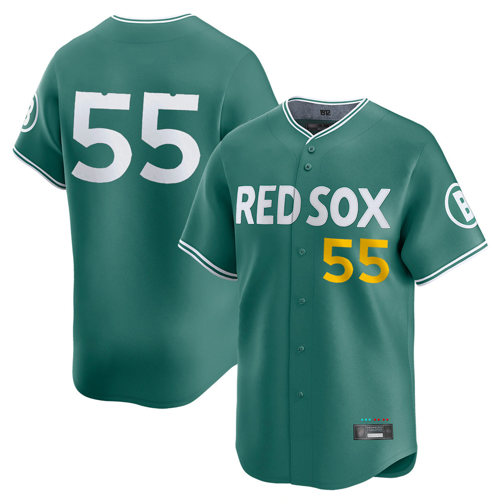 Boston Red Sox #55 Ranger Suarez Player Green Fedasgoge City Connect Limited Home Game Stitched Jerseys1