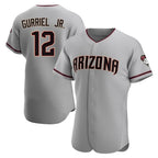 Arizona Diamondbacks #12 Lourdes Gurriel Jr Player Gray Fedasgoge Road Limited Elite Home Game Stitched Jerseys