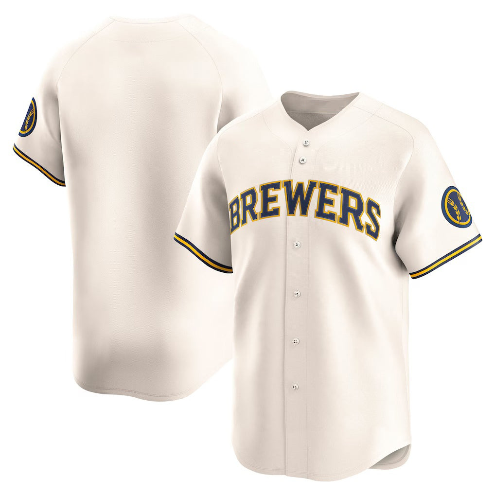 Milwaukee Brewers Cream Fedasgoge Home Limited Jersey