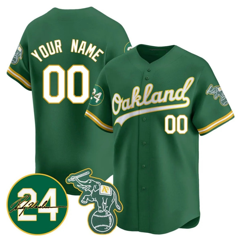 Custom Oakland Athletics Green Fedasgoge Jersey - Personalized