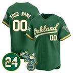 Custom Oakland Athletics Green Fedasgoge Jersey - Personalized