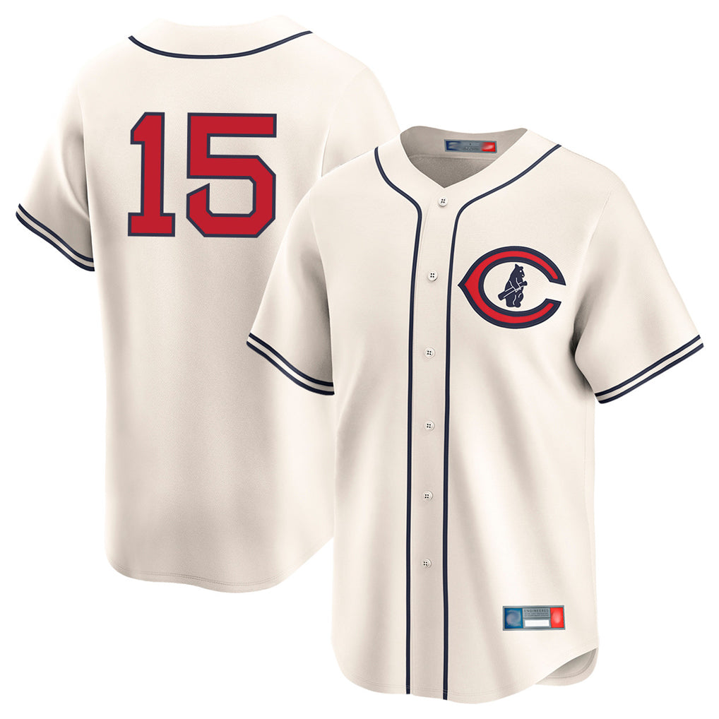 Chicago Cubs #15 Carson Kelly Player Cream Fedasgoge Field of Dreams Limited Home Game Stitched Jerseys