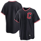 Cleveland Guardians Blank Player Navy Fedasgoge Home Game Stitched Jerseys