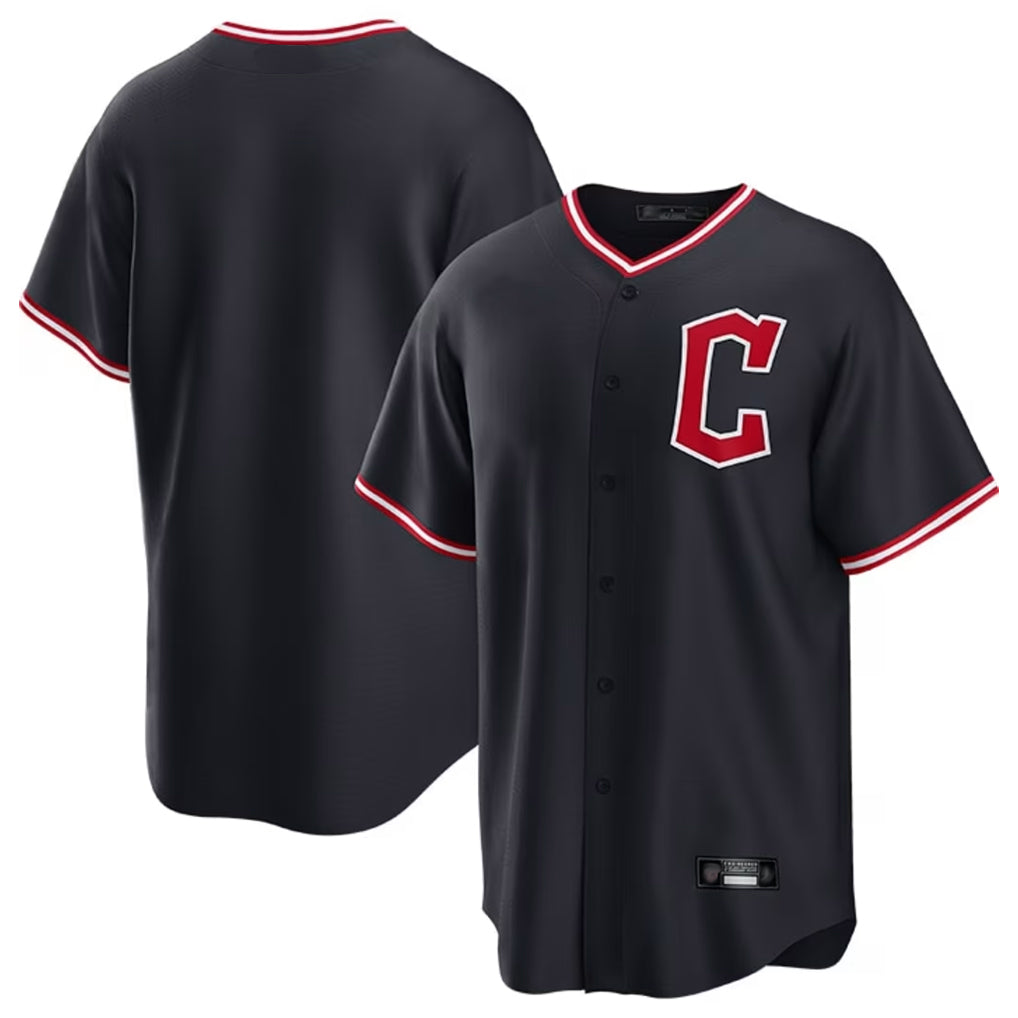 Cleveland Guardians Blank Player Navy Fedasgoge Home Game Stitched Jerseys