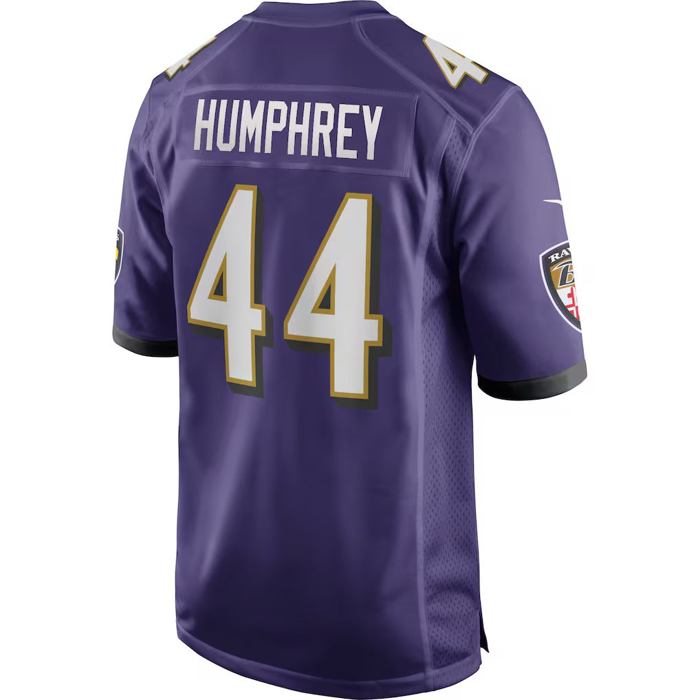 B.Ravens #44 Marlon Humphrey Purple Fedasgoge Game Jersey