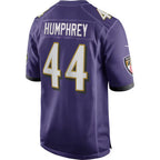 B.Ravens #44 Marlon Humphrey Purple Fedasgoge Game Jersey