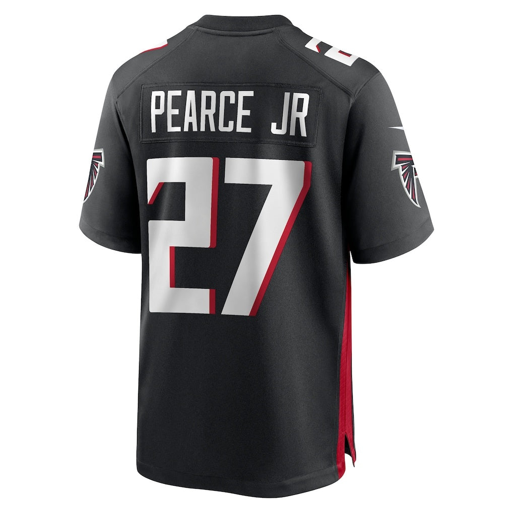 A.Falcons #27 James Pearce Jr. Black Fedasgoge 2025 active First Round Pick Game Player Jersey