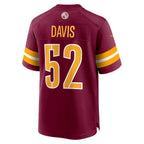 W.Commanders #52 Jamin Davis Burgundy Fedasgoge Player Game Jersey